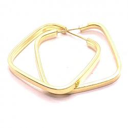 Brinco em ouro amarelo 18k feminina - Africana - 2BRO0030